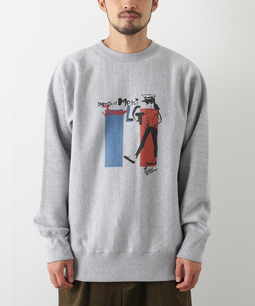 EDIFICE(エディフィス)の「【Jean-Luc Godard】メモリアル プリントスウェット(トリコ)(スウェット・メンズ・グレー/ホワイト系その他・MEDIUM/LARGE)」の4枚目の写真