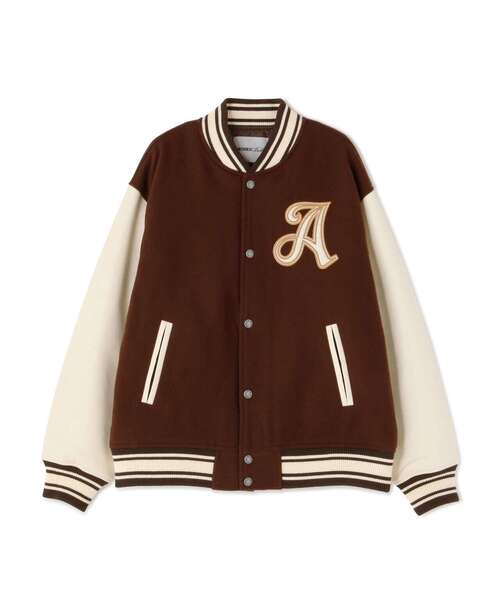 AVIREX(アヴィレックス)の「≪WEB&DEPOT限定≫WOOL MOSSA STADIUM JACKET/ ウールモッサ スタジアムジャケット/ スタジャン(スタジャン・レディース・ネイビー/ブラウン・SMALL/MEDIUM)」の17枚目の写真