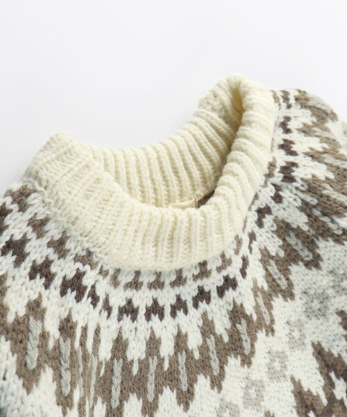 BRANSHES（ブランシェス）の「求心柄ニット（ニット/セーター・キッズ・アイボリー・M/L/XL）」の8枚目の写真