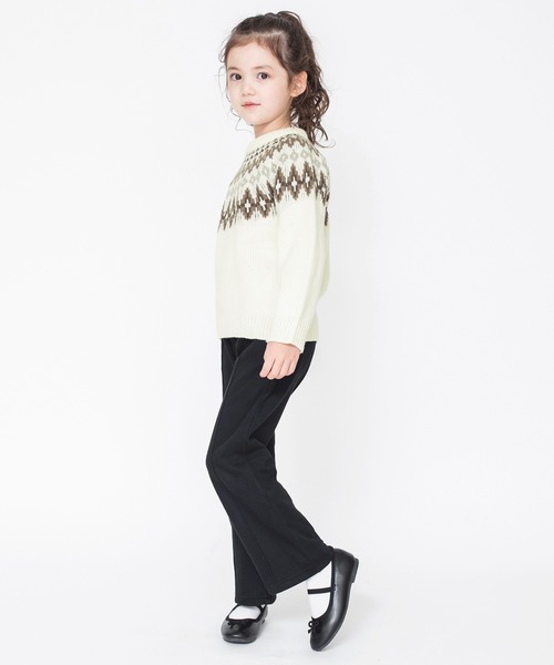 BRANSHES（ブランシェス）の「求心柄ニット（ニット/セーター・キッズ・アイボリー・M/L/XL）」の5枚目の写真