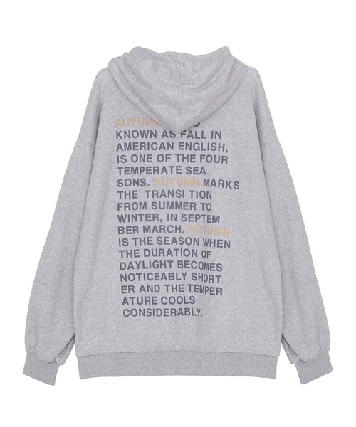 Figments（フィグメンツ）の「AUTUMNBREEZEパーカー（パーカー・レディース・ブラック/杢グレー・FREE）」の3枚目の写真