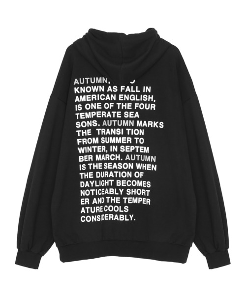 Figments（フィグメンツ）の「AUTUMNBREEZEパーカー（パーカー・レディース・ブラック/杢グレー・FREE）」の4枚目の写真