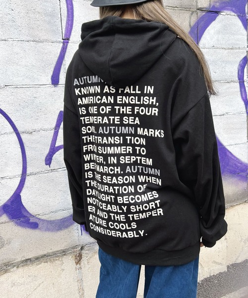 Figments（フィグメンツ）の「AUTUMNBREEZEパーカー（パーカー・レディース・ブラック/杢グレー・FREE）」の17枚目の写真