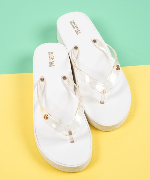 Michael Kors(マイケルコース) サンダル トング ロゴ 靴 ビーチ MICHAEL KORS マイケルコース サンダル レディース ジュニア
