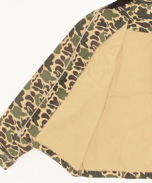 STUSSY（ステューシー）の「STUSSY/ステューシー WASHED CANVAS WORK SHIRT ワークシャツジャケット（ブルゾン・メンズ・カモフラージュ・XL）」の9枚目の写真