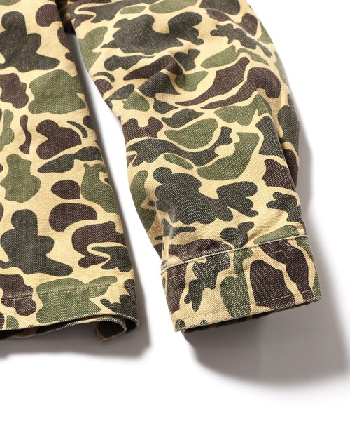 STUSSY（ステューシー）の「STUSSY/ステューシー WASHED CANVAS WORK SHIRT ワークシャツジャケット（ブルゾン・メンズ・カモフラージュ・XL）」の5枚目の写真