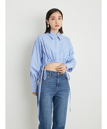 LILY BROWN | ドロストクロップドシャツ(シャツ/ブラウス)