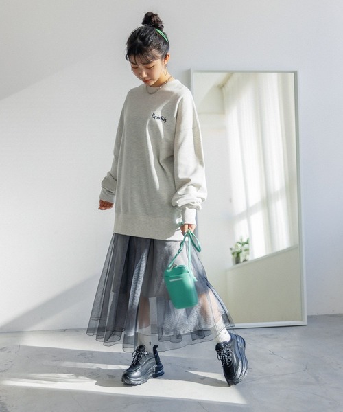 repipi armario(レピピ アルマリオ)の「チュールロングスカート(スカート・キッズ・ブラック/グレー・SMALL/MEDIUM/LARGE)」の17枚目の写真