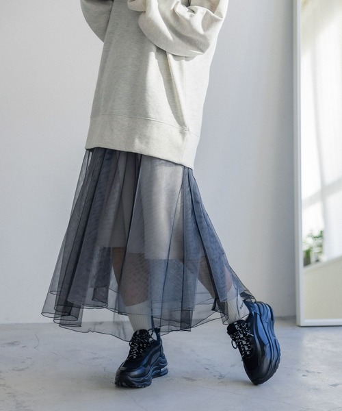 repipi armario(レピピ アルマリオ)の「チュールロングスカート(スカート・キッズ・ブラック/グレー・SMALL/MEDIUM/LARGE)」の20枚目の写真
