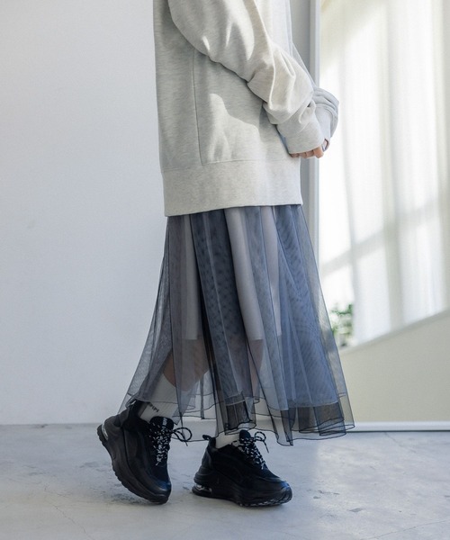 repipi armario(レピピ アルマリオ)の「チュールロングスカート(スカート・キッズ・ブラック/グレー・SMALL/MEDIUM/LARGE)」の21枚目の写真