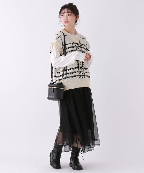 repipi armario(レピピ アルマリオ)の「チュールロングスカート(スカート・キッズ・ブラック/グレー・SMALL/MEDIUM/LARGE)」の22枚目の写真