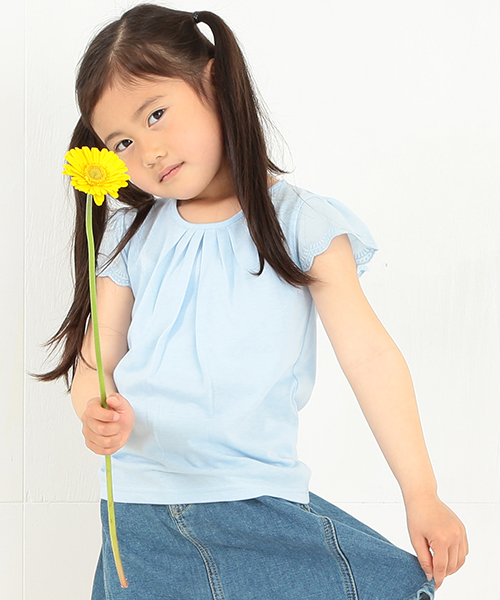 B:MING by BEAMS(ビーミングバイビームス)の「ビーミング by ビームス / 袖フリルTシャツ(Tシャツ/カットソー・キッズ・イエロー/ブルー/オフホワイト・110/130/100/120/90/80)」の7枚目の写真