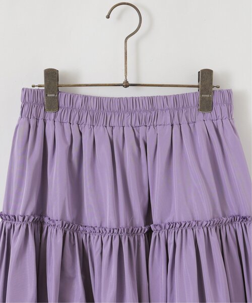frames RAY CASSIN(フレームスレイカズン)の「WEB限定 ナイロンティアードスカート(スカート・レディース・オフホワイト/ダークブラウン/ライトパープル・FREE)」の10枚目の写真