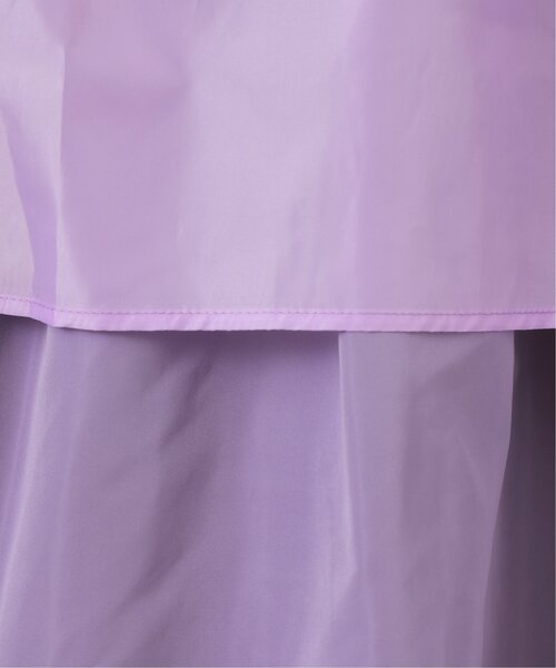 frames RAY CASSIN(フレームスレイカズン)の「WEB限定 ナイロンティアードスカート(スカート・レディース・オフホワイト/ダークブラウン/ライトパープル・FREE)」の8枚目の写真