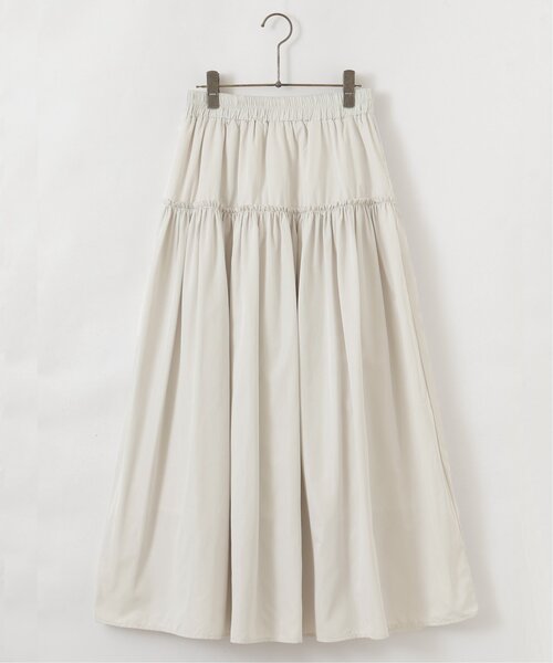 frames RAY CASSIN(フレームスレイカズン)の「WEB限定 ナイロンティアードスカート(スカート・レディース・オフホワイト/ダークブラウン/ライトパープル・FREE)」の11枚目の写真