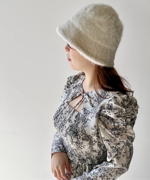 NOMAE（ノーマエ）の「デコルテ2wayシャーリングワンピース（ワンピース・レディース・ライトグレー/ライトブルー/ブラック/ライトピンク・FREE）」の19枚目の写真