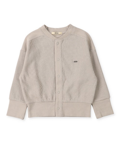 FITH（フィス）の「メッシュワッフル 長袖カーディガン（カーディガン/ボレロ・キッズ・グレー・140/130）」の10枚目の写真