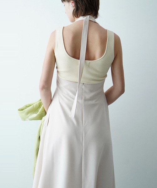CLANE（クラネ）の「HALTER NECK LONG ONE PIECE（ワンピース
