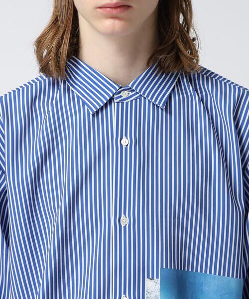 tk.TAKEO KIKUCHI(ティーケータケオキクチ)の「◆インバージョンフラワーシャツ(シャツ/ブラウス・メンズ・ブラック/ブラック系2/ブルー系2/ライトグレー・01/02/03)」の9枚目の写真