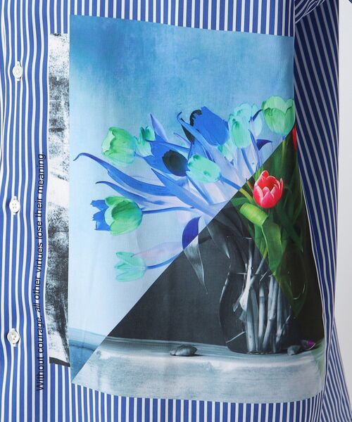 tk.TAKEO KIKUCHI(ティーケータケオキクチ)の「◆インバージョンフラワーシャツ(シャツ/ブラウス・メンズ・ブラック/ブラック系2/ブルー系2/ライトグレー・01/02/03)」の20枚目の写真