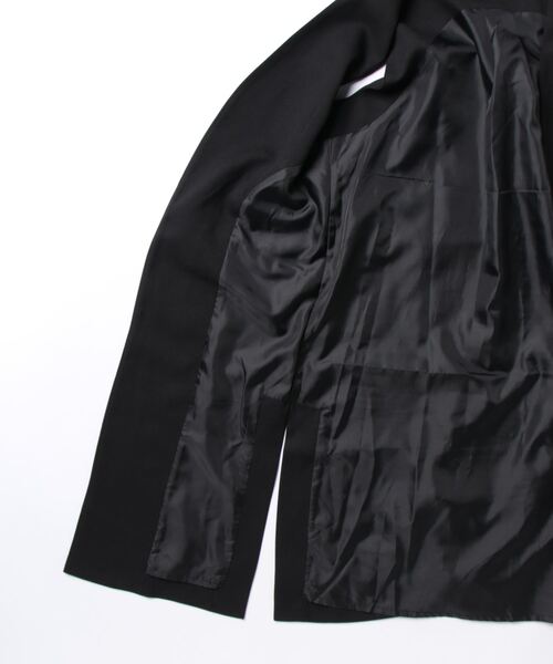 7days Life Styling（セブンデイズライフスタイリング）の「【セットアップ対応・洗える】ロング丈ジレ（上下別売・ドビー織シリーズ）（スーツベスト・レディース・ミント/ブラック/グレイッシュベージュ・LL/3L/M/L/S）」の5枚目の写真