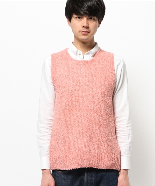 OUTLET（アウトレット）の「【BLOOM&BRANCH】tssCrewneckVest（ベスト・メンズ・ピンク系その他/イエロー系その他・1/2）」の3枚目の写真