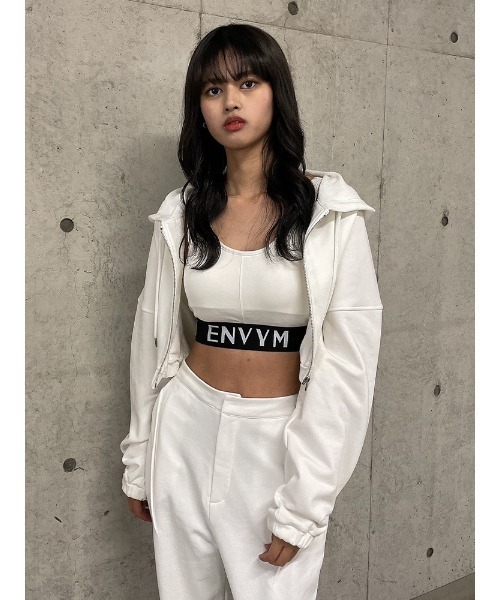 ENVYM(アンビー)の「タックショートPK(パーカー・レディース・ブラック/グレー/ホワイト・FREE)」の11枚目の写真