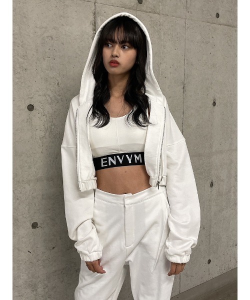ENVYM(アンビー)の「タックショートPK(パーカー・レディース・ブラック/グレー/ホワイト・FREE)」の13枚目の写真