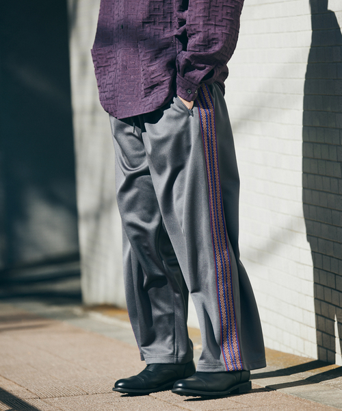 JOURNAL STANDARD（ジャーナルスタンダード）の「IKAT PATTERN トラックパンツ（その他パンツ・メンズ・チャコールグレー/グレー/ブラック/ブルー系その他・MEDIUM/LARGE）」の15枚目の写真