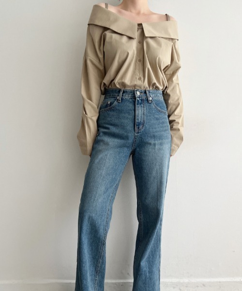 N.s（エヌドットエス）の「オフショルキャミブラウス（シャツ/ブラウス・レディース・キャメル/ホワイト・FREE）」の7枚目の写真