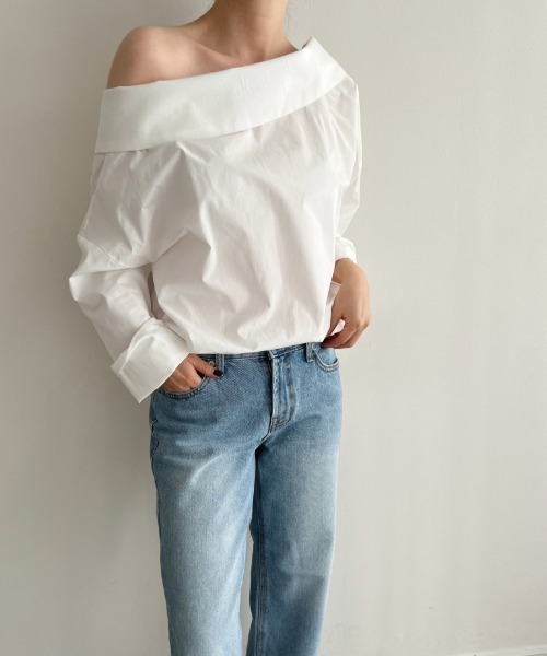 N.s（エヌドットエス）の「オフショルキャミブラウス（シャツ/ブラウス・レディース・キャメル/ホワイト・FREE）」の16枚目の写真