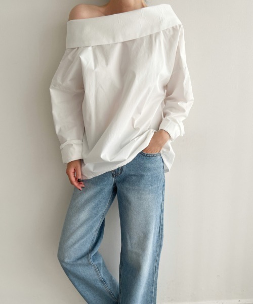 N.s（エヌドットエス）の「オフショルキャミブラウス（シャツ/ブラウス・レディース・キャメル/ホワイト・FREE）」の19枚目の写真