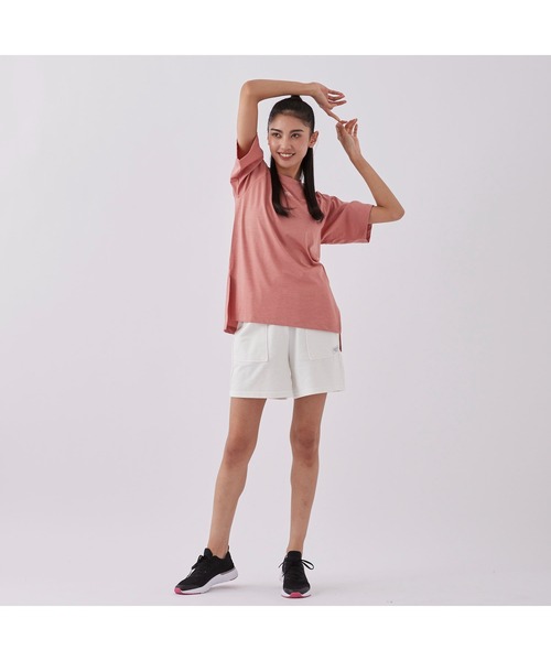 FILA(フィラ)の「FILA/フィラ 水陸両用 半袖 ブランド ロゴ ストレッチ 吸水速乾 UVカット 軽量 ラッシュガード クルーネック Tシャツ(Tシャツ/カットソー・レディース・ホワイト/グリーン/ピンク/サックスブルー系/ブラック・L/S/M/LL)」の11枚目の写真