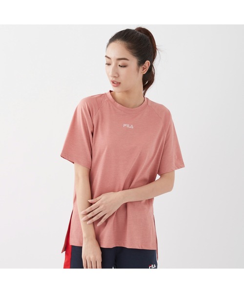 FILA(フィラ)の「FILA/フィラ 水陸両用 半袖 ブランド ロゴ ストレッチ 吸水速乾 UVカット 軽量 ラッシュガード クルーネック Tシャツ(Tシャツ/カットソー・レディース・ホワイト/グリーン/ピンク/サックスブルー系/ブラック・L/S/M/LL)」の20枚目の写真