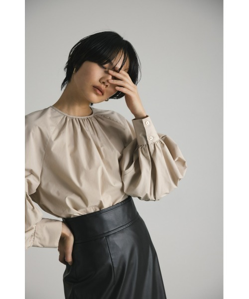 STYLEMIXER（スタイルミキサー）の「レイヤーボリュームスリーブブラウス（シャツ/ブラウス・レディース・ブラック/ホワイト/ベージュ・FREE）」の14枚目の写真