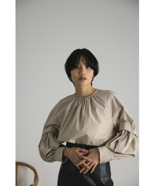 STYLEMIXER（スタイルミキサー）の「レイヤーボリュームスリーブブラウス（シャツ/ブラウス・レディース・ブラック/ホワイト/ベージュ・FREE）」の17枚目の写真