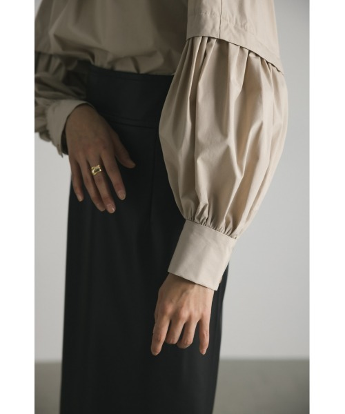 STYLEMIXER（スタイルミキサー）の「レイヤーボリュームスリーブブラウス（シャツ/ブラウス・レディース・ブラック/ホワイト/ベージュ・FREE）」の20枚目の写真