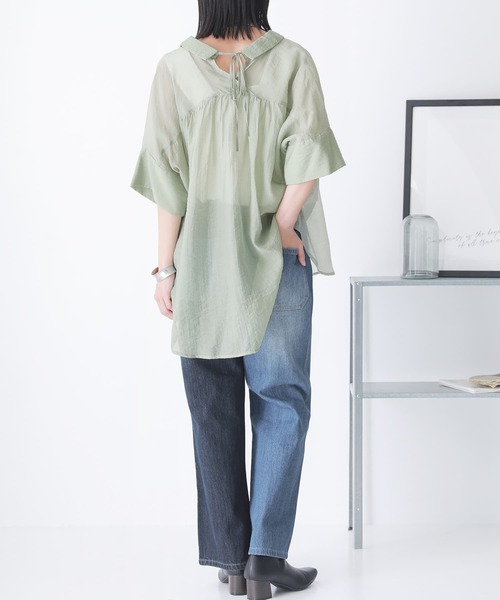 n'OrLABEL（ノアールレーベル）の「【廃盤】『アシメデザイン配色デニムパンツ』（デニムパンツ・レディース・ブルー/ブラック・2/1）」の8枚目の写真