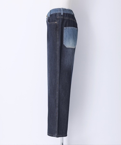 n'OrLABEL（ノアールレーベル）の「【廃盤】『アシメデザイン配色デニムパンツ』（デニムパンツ・レディース・ブルー/ブラック・2/1）」の18枚目の写真