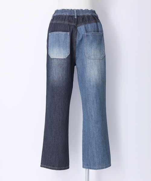 n'OrLABEL（ノアールレーベル）の「【廃盤】『アシメデザイン配色デニムパンツ』（デニムパンツ・レディース・ブルー/ブラック・2/1）」の19枚目の写真