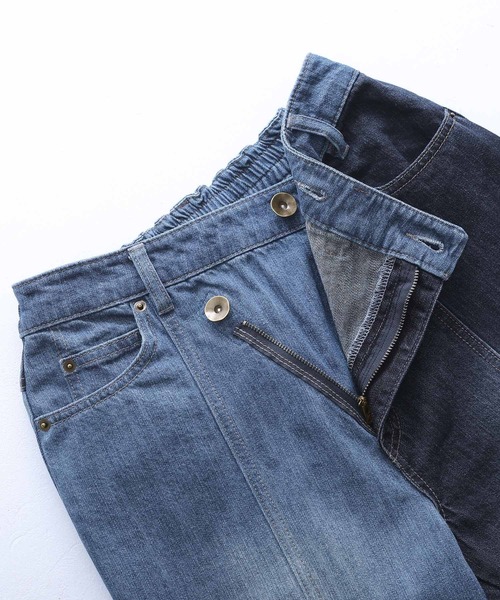 n'OrLABEL（ノアールレーベル）の「【廃盤】『アシメデザイン配色デニムパンツ』（デニムパンツ・レディース・ブルー/ブラック・2/1）」の20枚目の写真