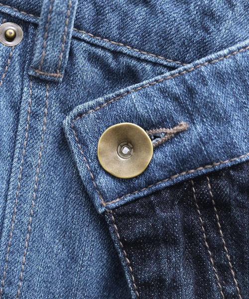 n'OrLABEL（ノアールレーベル）の「【廃盤】『アシメデザイン配色デニムパンツ』（デニムパンツ・レディース・ブルー/ブラック・2/1）」の21枚目の写真