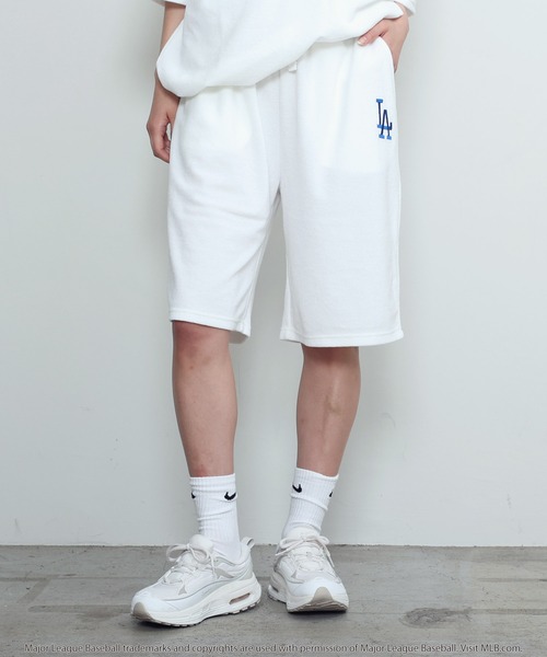 MLB(メジャーリーグベースボール)の「MLB / メジャーリーグベースボール Lulu & Arnie 別注パイル ショートパンツ(その他パンツ・メンズ・グリーン系その他/ブルー系その他/ホワイト系その他/ブラック系その他2/グレー系その他/ブラック系その他・FREE)」の2枚目の写真