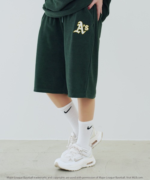 MLB(メジャーリーグベースボール)の「MLB / メジャーリーグベースボール Lulu & Arnie 別注パイル ショートパンツ(その他パンツ・メンズ・グリーン系その他/ブルー系その他/ホワイト系その他/ブラック系その他2/グレー系その他/ブラック系その他・FREE)」の5枚目の写真