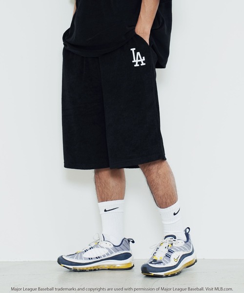 MLB(メジャーリーグベースボール)の「MLB / メジャーリーグベースボール Lulu & Arnie 別注パイル ショートパンツ(その他パンツ・メンズ・グリーン系その他/ブルー系その他/ホワイト系その他/ブラック系その他2/グレー系その他/ブラック系その他・FREE)」の4枚目の写真