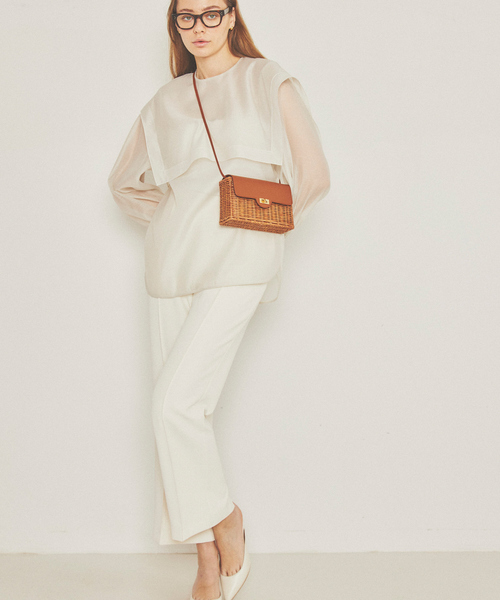 The Bagmati（ザバグマティ）の「【BAGMATI/バグマティ】ショルダーカゴバッグ（ショルダーバッグ・レディース・ダークベージュ/ブラック・フリー）」の7枚目の写真