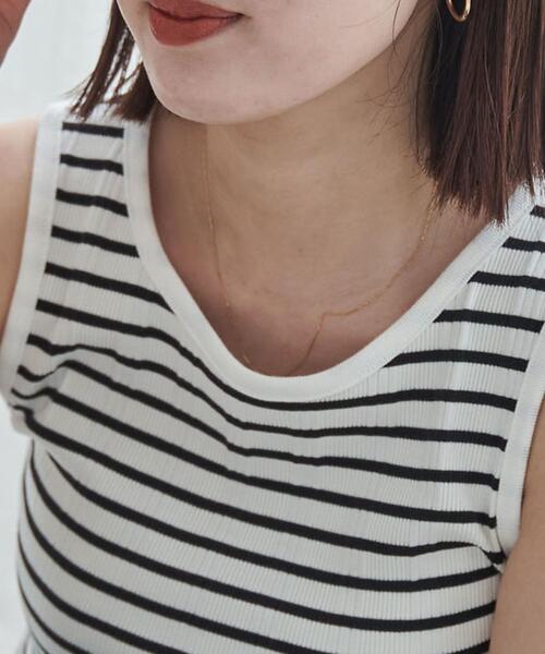 coen（コーエン）の「ボーダー&ソリッドアメスリタンクトップ（タンクトップ・レディース・ブラック/その他1/その他2/ホワイト・M/L）」の9枚目の写真