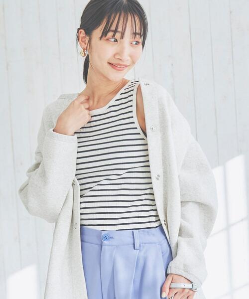 coen（コーエン）の「ボーダー&ソリッドアメスリタンクトップ（タンクトップ・レディース・ブラック/その他1/その他2/ホワイト・M/L）」の15枚目の写真