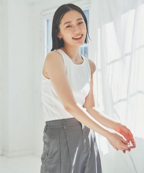 coen（コーエン）の「ボーダー&ソリッドアメスリタンクトップ（タンクトップ・レディース・ブラック/その他1/その他2/ホワイト・M/L）」の18枚目の写真