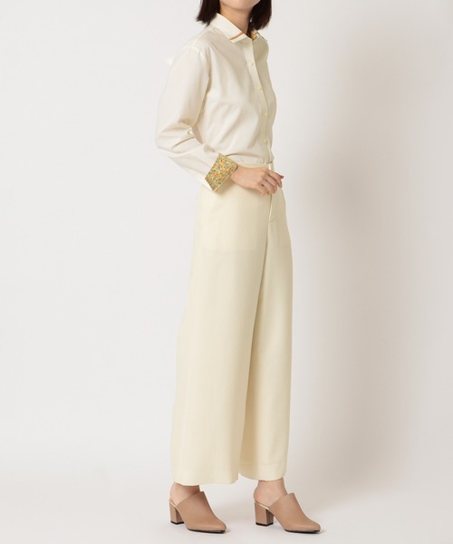 TOKYO SHIRTS（トウキョウシャツ）の「形態安定ノーアイロン ワイド 長袖ビジネスワイシャツ（ビジネスシャツ・レディース・ライトイエロー・S/M/XL/XS/L/LL）」の12枚目の写真